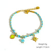 Ladies Stainless Steel Geometric Handmade Colorful Rope Bracelet