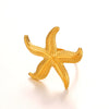 Ladies Stainless Steel Geometric Starfish Open Ring Electroplated Hiphop Style