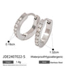 Ladies Stainless Steel Geometric Zircon Ear Jewelry With High Design Sense