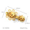 Ladies Stainless Steel Hairpin With Pearl And Flower Design Electroplated