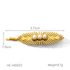 Ladies Stainless Steel Hairpin With Pearl And Flower Design Electroplated