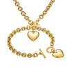 Ladies Stainless Steel Heartshaped Accessories Set With Polishing Treatment