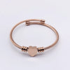 Ladies Stainless Steel Spiral Adjustable Bracelet With Electroplated Finish Elegant Coil Style Jewelry