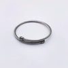 Ladies Stainless Steel Spiral Adjustable Bracelet With Electroplated Finish Elegant Coil Style Jewelry