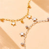Ladies Stainless Steel Star Shape Pendant Bracelet With Fashion Design And Vacuum Plating