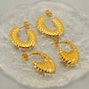 Ladies 316L Stainless Steel U Shaped Electroplated Earrings