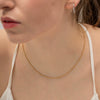 Ladies Titanium Steel And Stainless Steel Geometric Round Bead Snake Chain Necklace With Electroplating Jewelry