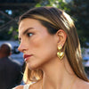 Ladies Titanium Steel Geometric Style Jewelry Earrings