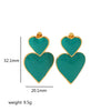 Ladies Titanium Steel Geometric Style Jewelry Earrings
