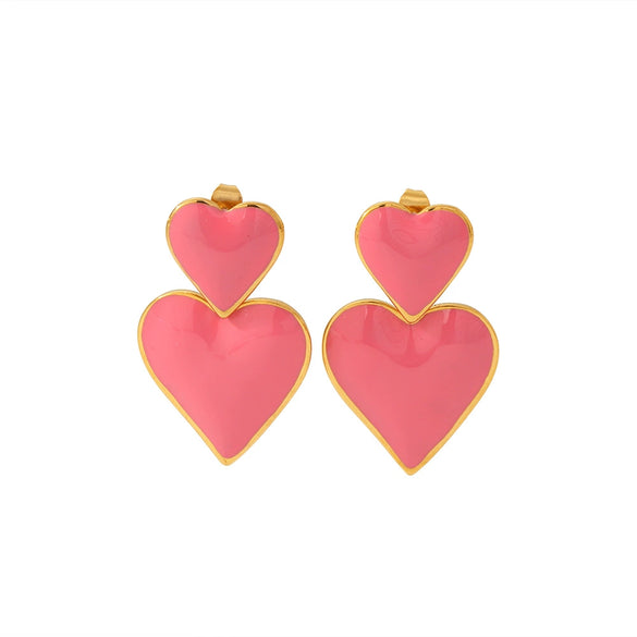 Ladies Titanium Steel Geometric Style Jewelry Earrings
