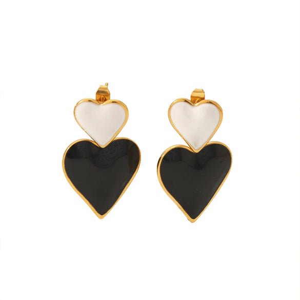 Ladies Titanium Steel Geometric Style Jewelry Earrings