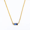 Ladies Twelve Birthstone Zircon Necklace In Titanium Steel With Geometric Pattern And Electroplating Design