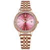 Ladies Ultrathin Fashion Waterproof Luminous Quartz Watches Alloy Case Stainless Steel Strap Round Dial