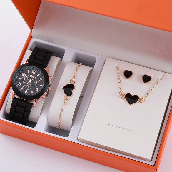 Ladies Watch Alloy Case Imitation Leather Strap Round Dial Leisure Style