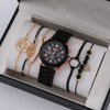 Ladies Watch Alloy Case Imitation Leather Strap Round Dial Leisure Style
