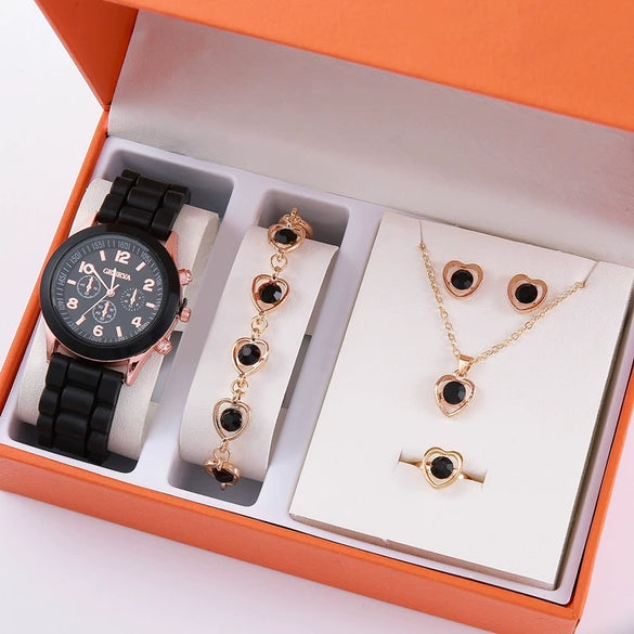 Ladies Watch Alloy Case Imitation Leather Strap Round Dial Leisure Style