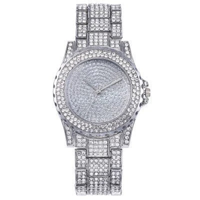 Ladies Watch Alloy Steel Strip Round Dial Fashion Quartz Watch