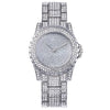 Ladies Watch Alloy Steel Strip Round Dial Fashion Quartz Watch