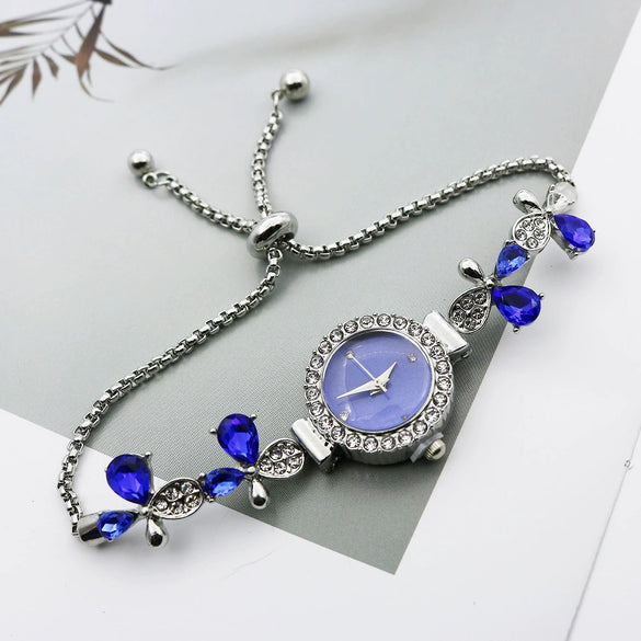 Ladies Watch Stainless Steel Alloy Round Dial Leisure Style
