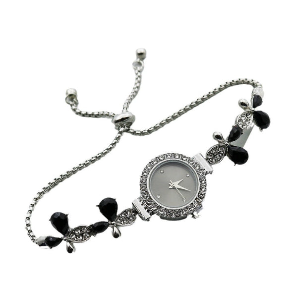 Ladies Watch Stainless Steel Alloy Round Dial Leisure Style