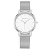 Ladies Watch Stainless Steel Mesh Belt Metal Dial Fashion Style