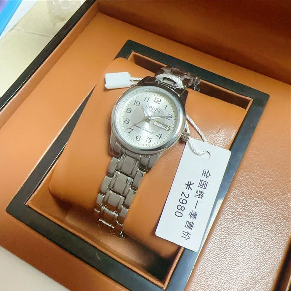 Ladies Watch Steel Round Dial Leisure Style