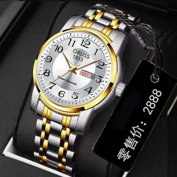 Ladies Watch Steel Round Dial Leisure Style