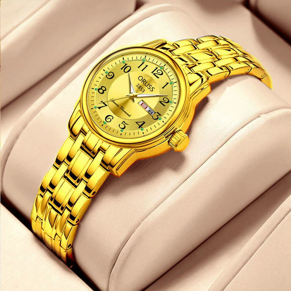 Ladies Watch Steel Round Dial Leisure Style