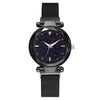 Ladies Watch Titanium Metal Magnet Buckle Glass Case Alloy Strap Round Dial Leisure Style