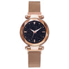 Ladies Watch Titanium Metal Magnet Buckle Glass Case Alloy Strap Round Dial Leisure Style