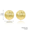 Ladies Zinc Alloy Geometric Style Electroplated Earrings With Flower And Drop Shape Pattern