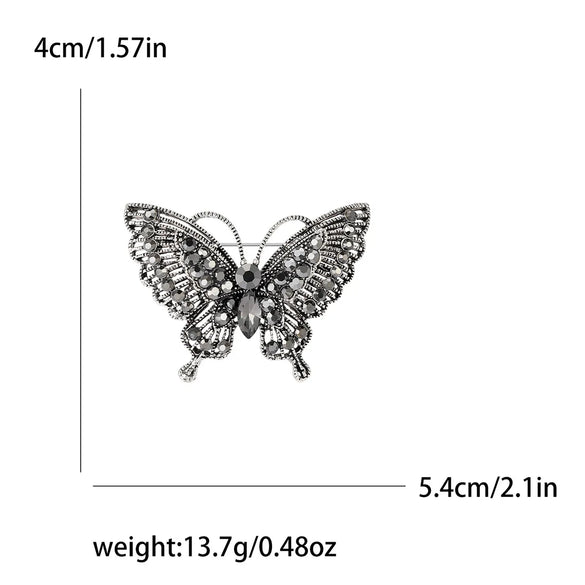 Lady Animal Alloy Inlay Artificial Diamond Women'S Brooches