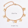 Lady Beach Butterfly Alloy Women'S Anklet