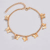 Lady Beach Butterfly Alloy Women'S Anklet