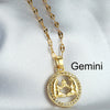 Lady Constellation Titanium Steel Wholesale Pendant Necklace