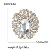 Lady Flower Alloy Inlay Artificial Gemstones Women'S Brooches
