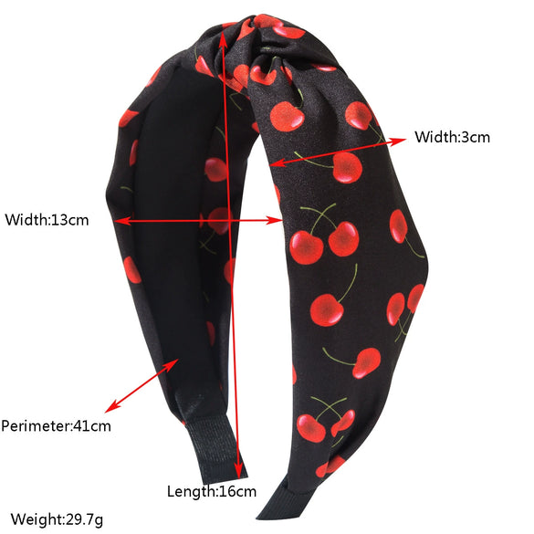 Lady Fruit Style Cloth Headband With Print Design