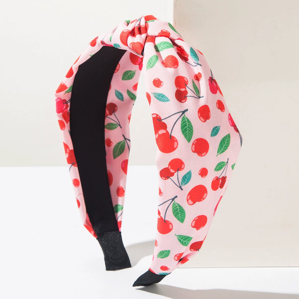 Lady Fruit Style Cloth Headband With Print Design