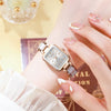 Lady Square Single Folding Buckle Quartz Women'S Watches