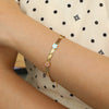 Lady Sweet Korean Style Flower Butterfly 201 Stainless Steel 18K Gold Plated Bracelets In Bulk