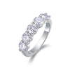 Ladylike Elegant Inlaid Ring S925 Silver Moissanite Geometric Style