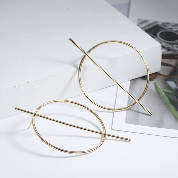 Large Earrings Circle Hollow Simple Long Earrings Exaggerated Earrings  Fashion Jewelry  Sales