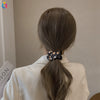 Large Floral Fabric Scrunchie Hair Tie For Women Handmade Ponytail Hair Accessory