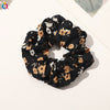 Large Floral Fabric Scrunchie Hair Tie For Women Handmade Ponytail Hair Accessory