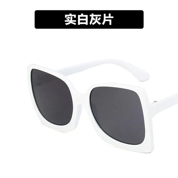 Large Frame Square Sunglasses New Trendy Retro Sunglasses Fashion Sunglasses
