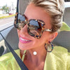 Large Frame Square Sunglasses New Trendy Retro Sunglasses Fashion Sunglasses