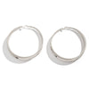 Large Geometric Circle Earrings With Polka Dot Floral Pattern Sweet Cool Style Zinc Alloy Design With Stainless Steel Posts