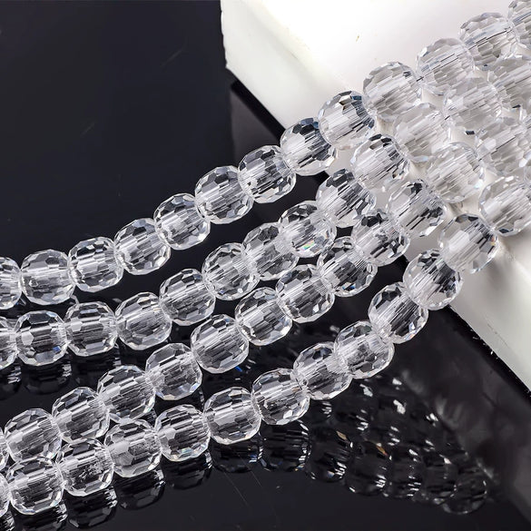 Large Hole Crystal Beads Electroplated Glass Beads For Diy Bead Curtains Earrings And Hair Accessories