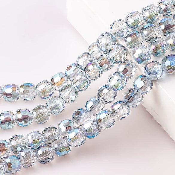 Large Hole Crystal Beads Electroplated Glass Beads For Diy Bead Curtains Earrings And Hair Accessories