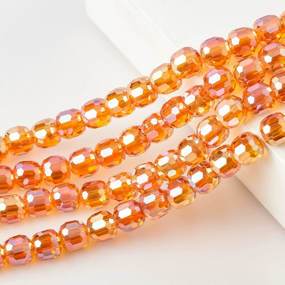 Large Hole Crystal Beads Electroplated Glass Beads For Diy Bead Curtains Earrings And Hair Accessories